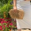 Valeria'S Boutique Summer / Beach By The Beach Straw Clutch
