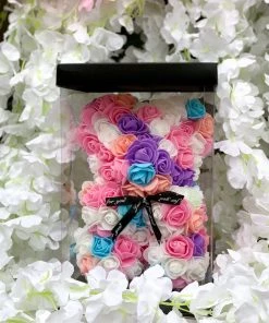 Valeria'S Boutique Rose Teddy Bears (Cotton Candy)