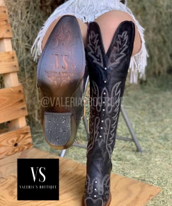 Valeria'S Boutique Valeria’S Boutique Tall Western Boots 2.0 (Black)