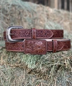 Valeria'S Boutique Cincelado Belts (Classic) - Rectangle Buckle New Arrivals