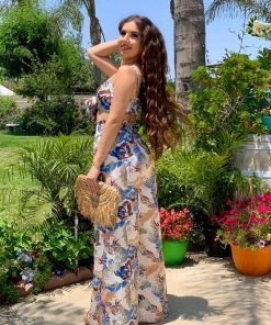 Valeria'S Boutique Tropical Rainforest Pant Set