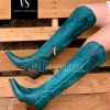 Rodeo Collection Valeria'S Boutique Turquoise Tall Western Boots