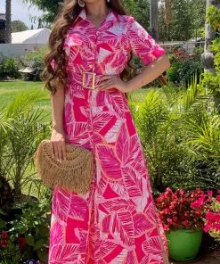 Valeria'S Boutique New Arrivals Kai Tropical Maxi Dress