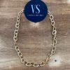 Valeria'S Boutique Gold Chunky Necklace New Arrivals