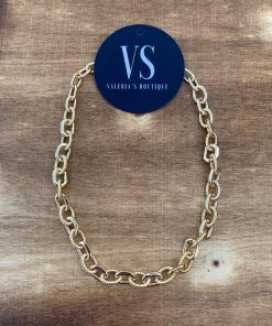 Valeria'S Boutique Gold Chunky Necklace New Arrivals