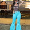 Valeria'S Boutique Agua Clara High Rise Bell Bottom Jeans