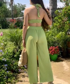 Valeria'S Boutique COLORES Collection Georgina Plisse Pant Set