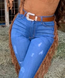 Valeria'S Boutique Mini Picaso Western Belt (Brown) New Arrivals