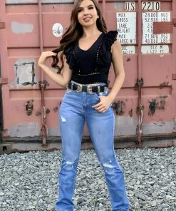 Valeria'S Boutique Victoria Crochet Top (Black) New Arrivals