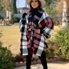 Valeria'S Boutique Susana Plaid Poncho