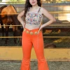 Valeria'S Boutique Media Naranja High Rise Bell Bottom Jeans COLOR & CULTURA