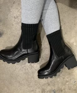 Valeria'S Boutique Sock Chunky Booties