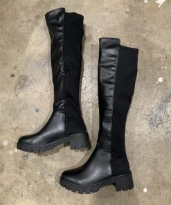 Valeria'S Boutique Knee High Lug Sole Boots New Arrivals