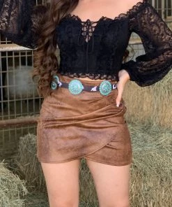 Valeria'S Boutique THE Concho Western Belt (Cowprint) New Arrivals