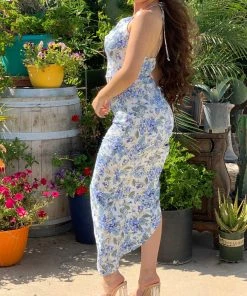 Valeria'S Boutique New Arrivals Emmi Side Slit Maxi Dress