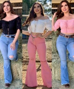 Valeria'S Boutique Maribel Crochet Top (Black) New Arrivals