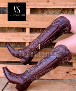 Valeria'S Boutique Valeria’S Boutique Tall Western Boots 2.0 (Brown) Rodeo Collection