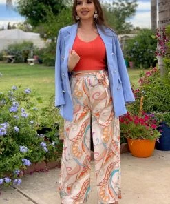 Valeria'S Boutique Sally Wide Leg Pants COLORES Collection