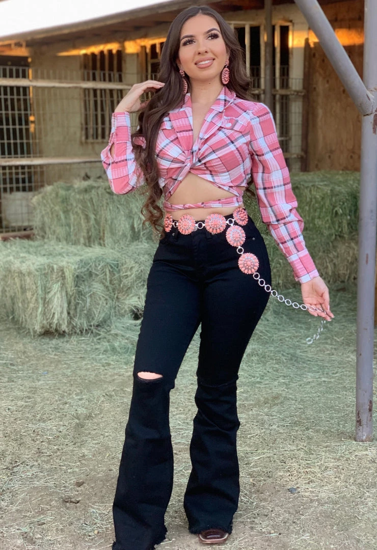 Valeria'S Boutique New Arrivals Rosalia High Rise Flare Jeans (Black) - Long Length 34'" Inseam 3 Valeria'S Boutique New Arrivals Rosalia High Rise Flare Jeans (Black) - Long Length 34'" Inseam