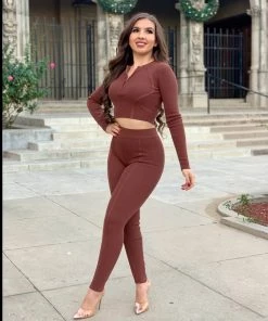 Valeria'S Boutique Cocoa Pant Set