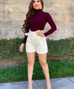 Valeria'S Boutique Eileen High Rise Shorts