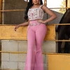 Valeria'S Boutique Bombón Asesino High Rise Bell Bottom Jeans