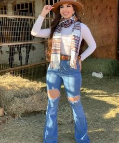 Valeria'S Boutique New Arrivals Terry Plaid Scarf