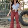 Valeria'S Boutique New Arrivals Falling For You High Rise Flare Jeans