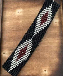 Valeria'S Boutique Xochitl Beaded Elastic Belt