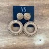 Valeria'S Boutique Tiki Hoop Earrings Summer / Beach