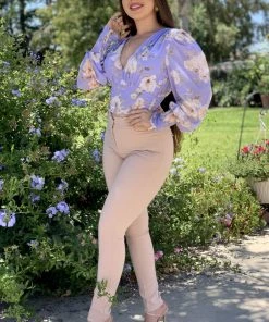 Valeria'S Boutique Lila Floral Top New Arrivals