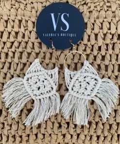 Valeria'S Boutique Boho Crochet Earrings Summer / Beach