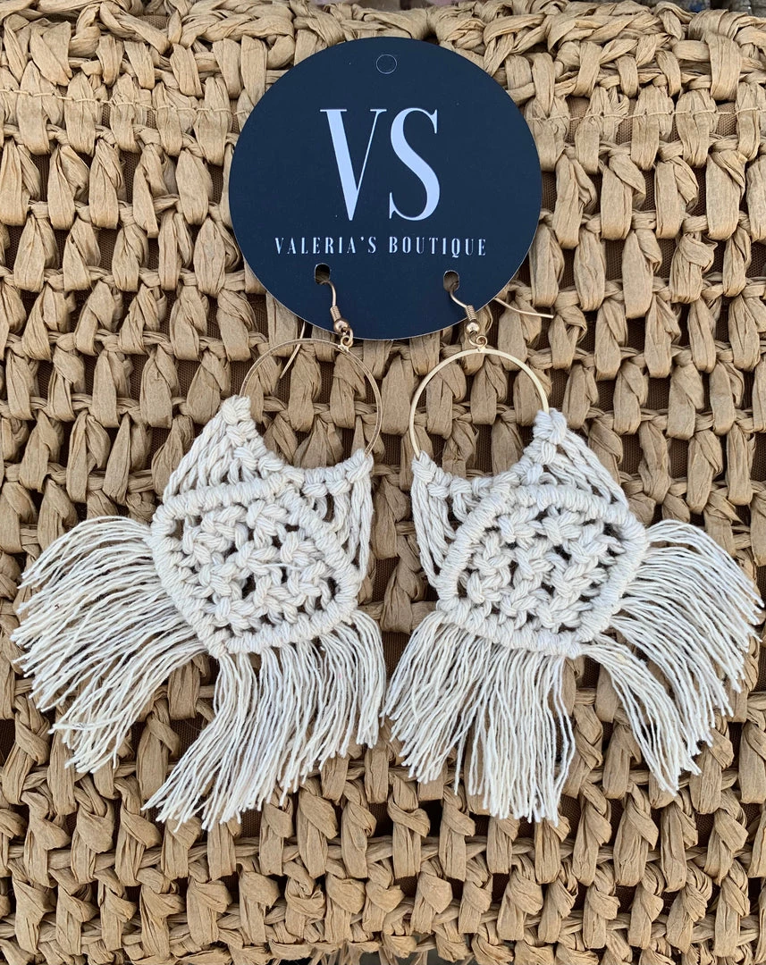 Valeria'S Boutique Boho Crochet Earrings Summer / Beach 3 Valeria'S Boutique Boho Crochet Earrings Summer / Beach