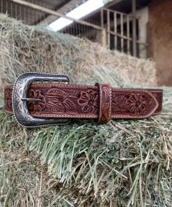 Valeria'S Boutique Cincelado Belts (Classic) - Western Buckle
