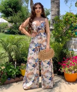 Valeria'S Boutique Tropical Rainforest Pant Set