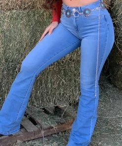 Valeria'S Boutique The Classic High Rise Flare Jeans (Light) New Arrivals