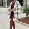 Valeria'S Boutique Trina Plaid Shacket (Brown)