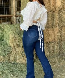 Valeria'S Boutique Magali Crochet Top (White) New Arrivals