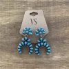 Valeria'S Boutique New Arrivals Mini Squash Blossom Earrings (Turquoise)