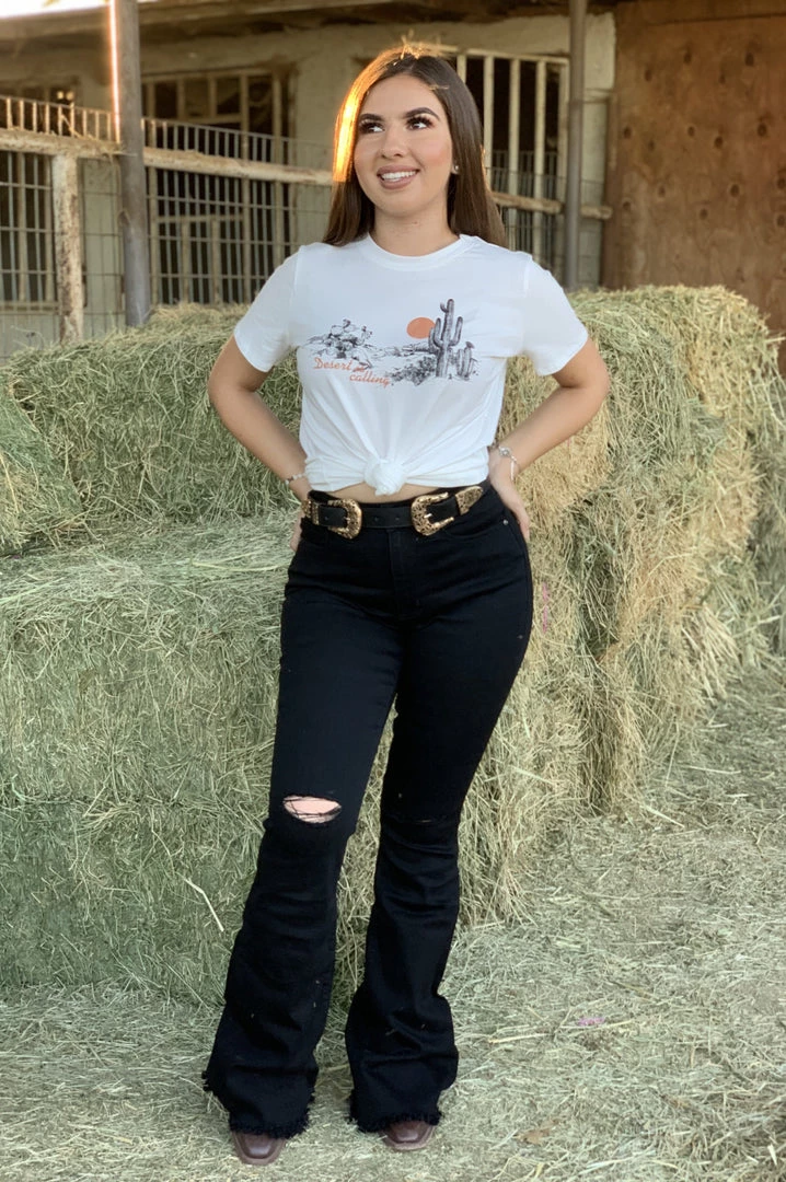 Valeria'S Boutique New Arrivals Rosalia High Rise Flare Jeans (Black) - Long Length 34'" Inseam 5 Valeria'S Boutique New Arrivals Rosalia High Rise Flare Jeans (Black) - Long Length 34'" Inseam