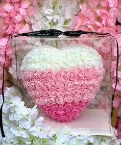 Valeria'S Boutique Rose Heart (Ombre Pink) Birthday / Anniversary Gifts