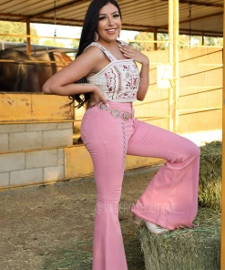 Valeria'S Boutique Bombón Asesino High Rise Bell Bottom Jeans