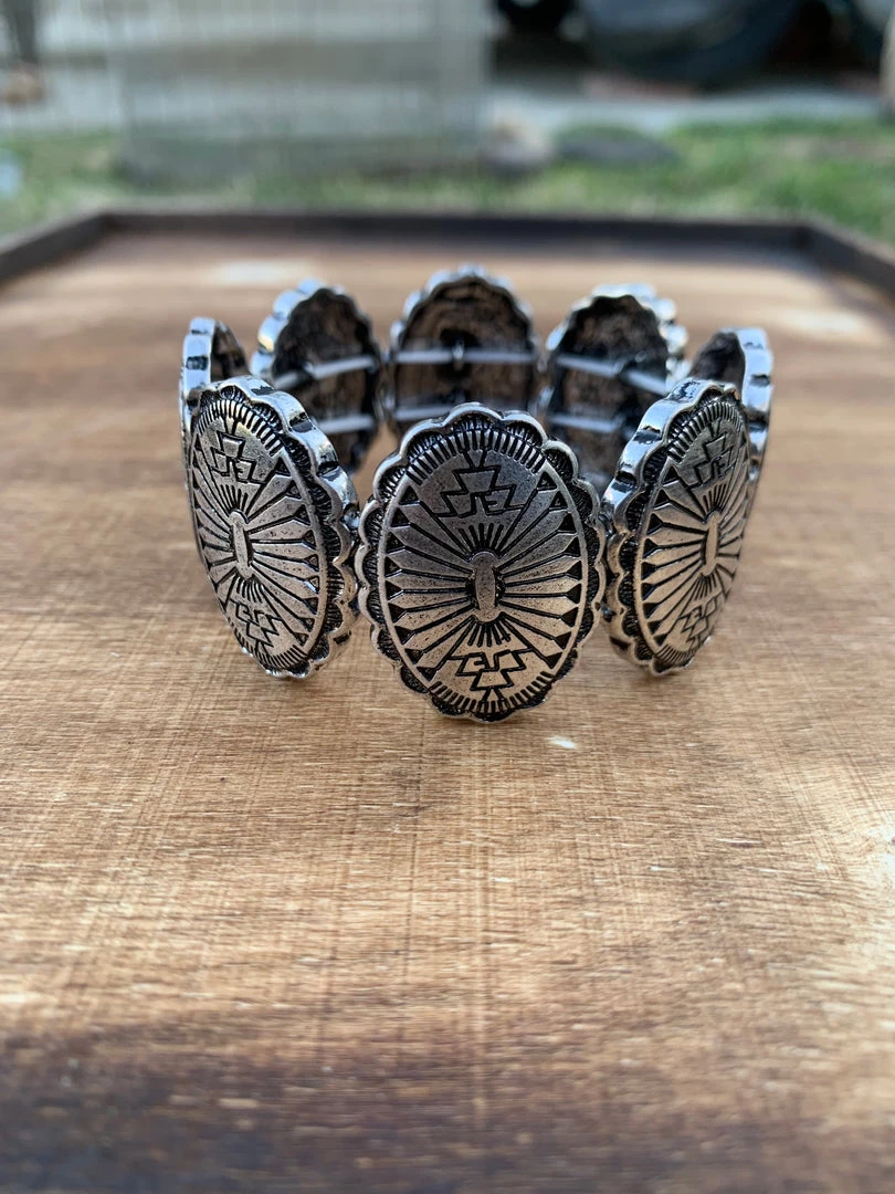 Valeria'S Boutique Silver Western Bracelet New Arrivals 3 Valeria'S Boutique Silver Western Bracelet New Arrivals