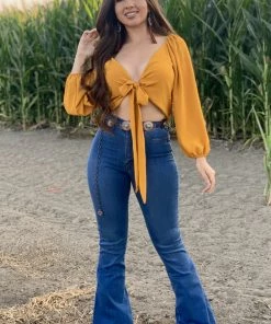 Valeria'S Boutique New Arrivals Te Ves Buena High Rise Flare Jeans (Light)