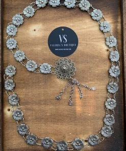 Valeria'S Boutique FC3 Flower Filigree Chain Belt