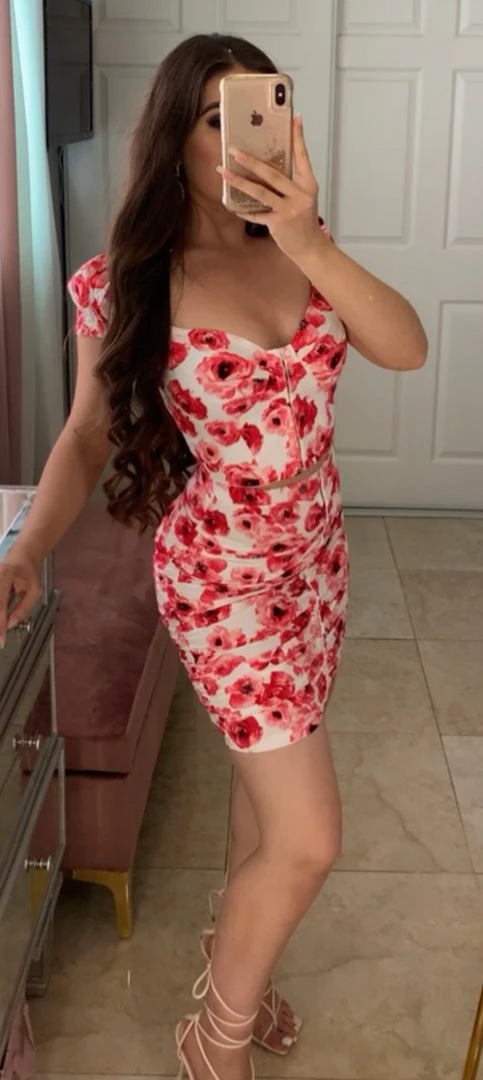 Valeria'S Boutique New Arrivals She's Bloomin' Corset Skirt Set (Red) 5 Valeria'S Boutique New Arrivals She's Bloomin' Corset Skirt Set (Red)