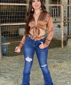 Valeria'S Boutique Ruby High Rise Flare Jeans (Medium) New Arrivals