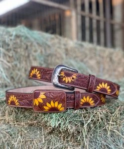 Valeria'S Boutique Cincelado Belts (Sunflower) - Western Buckle New Arrivals