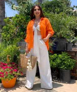 Valeria'S Boutique Hialeah Blouse (Orange)