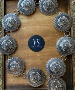 Valeria'S Boutique Emperador Concho Chain Belt